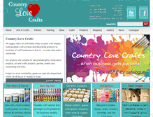 Tablet Screenshot of countryloveceramics.com